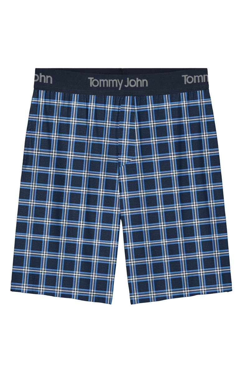 Tommy John Second Skin Modal Blend Pajama Shorts, Alternate, color, Sam Plaid Dress Blues
