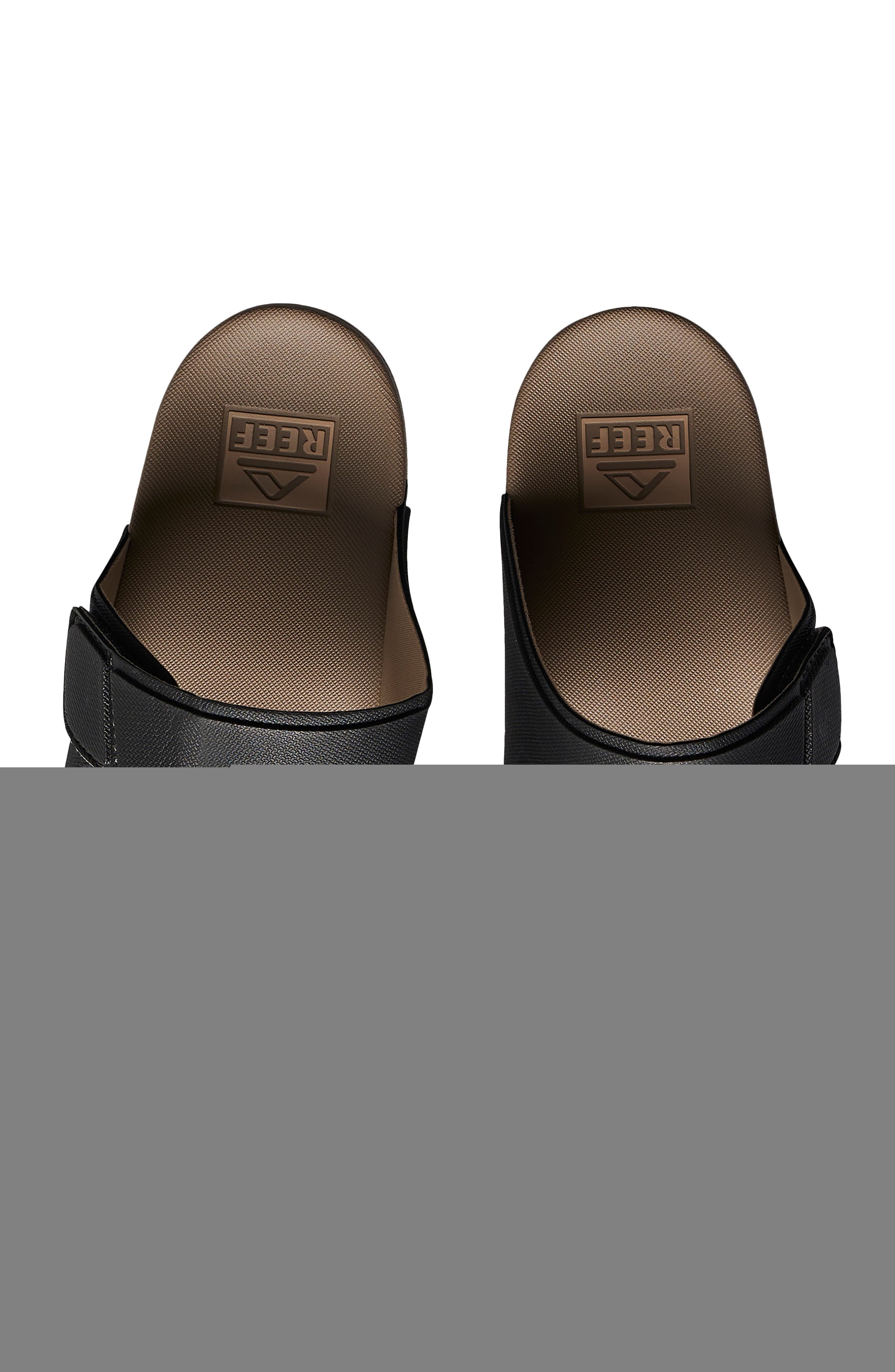 Cushion Tradewind Slide Sandal, Alternate, color, BLACK/ FOSSIL
