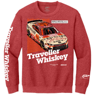Classic Ink Men's Classic Ink Heather Red Justin Allgaier Traveller Whiskey Sweatshirt