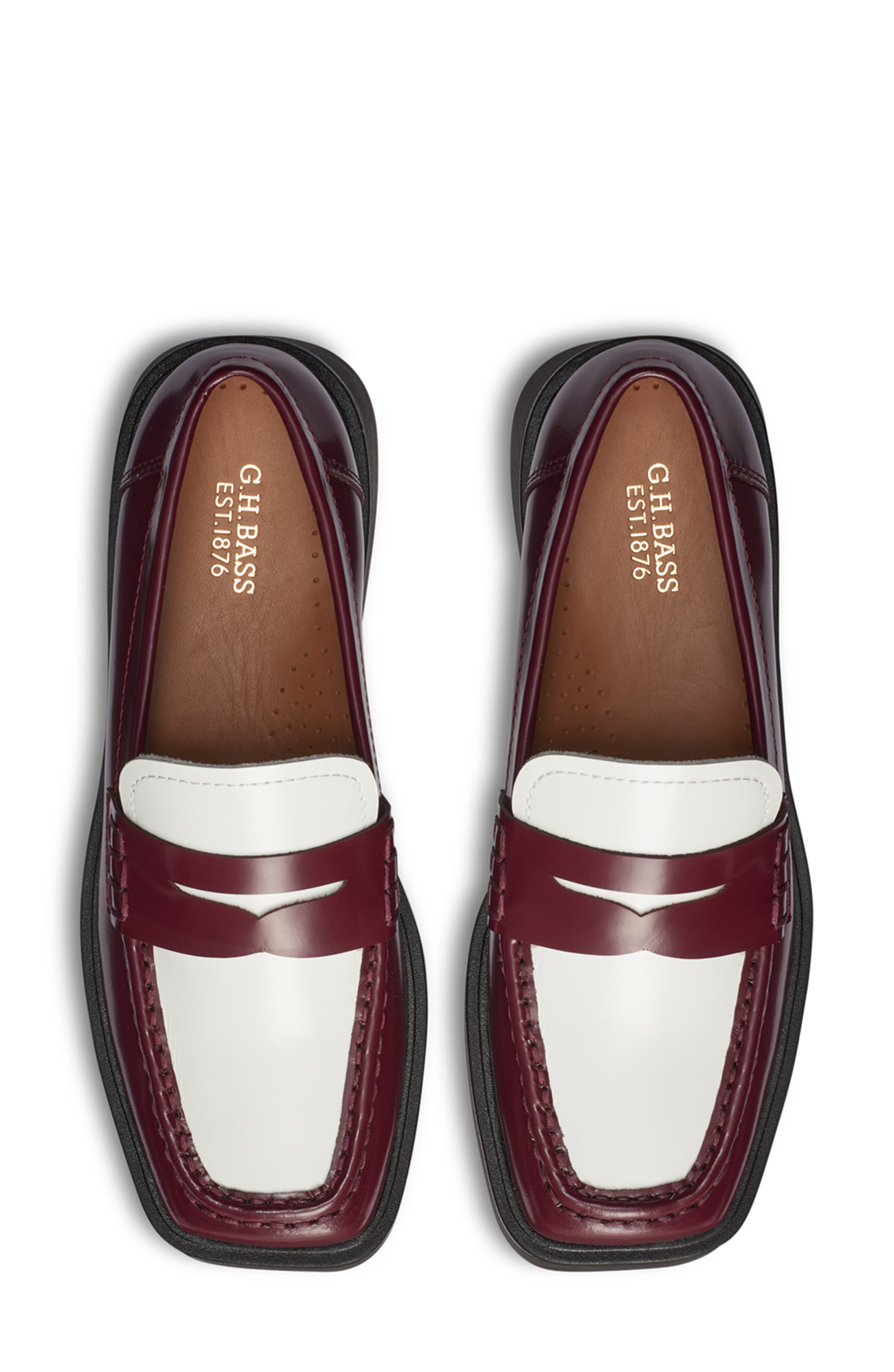 G.H.BASS Bowery Square Toe Penny Loafer, Alternate, color, 