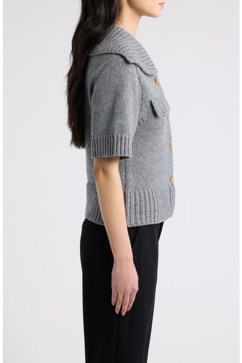 The Doll Wool Cardigan, Alternate, color, CHARCOAL HEATHER