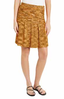 Misook Drop Pleat Tweed Knit Minidress