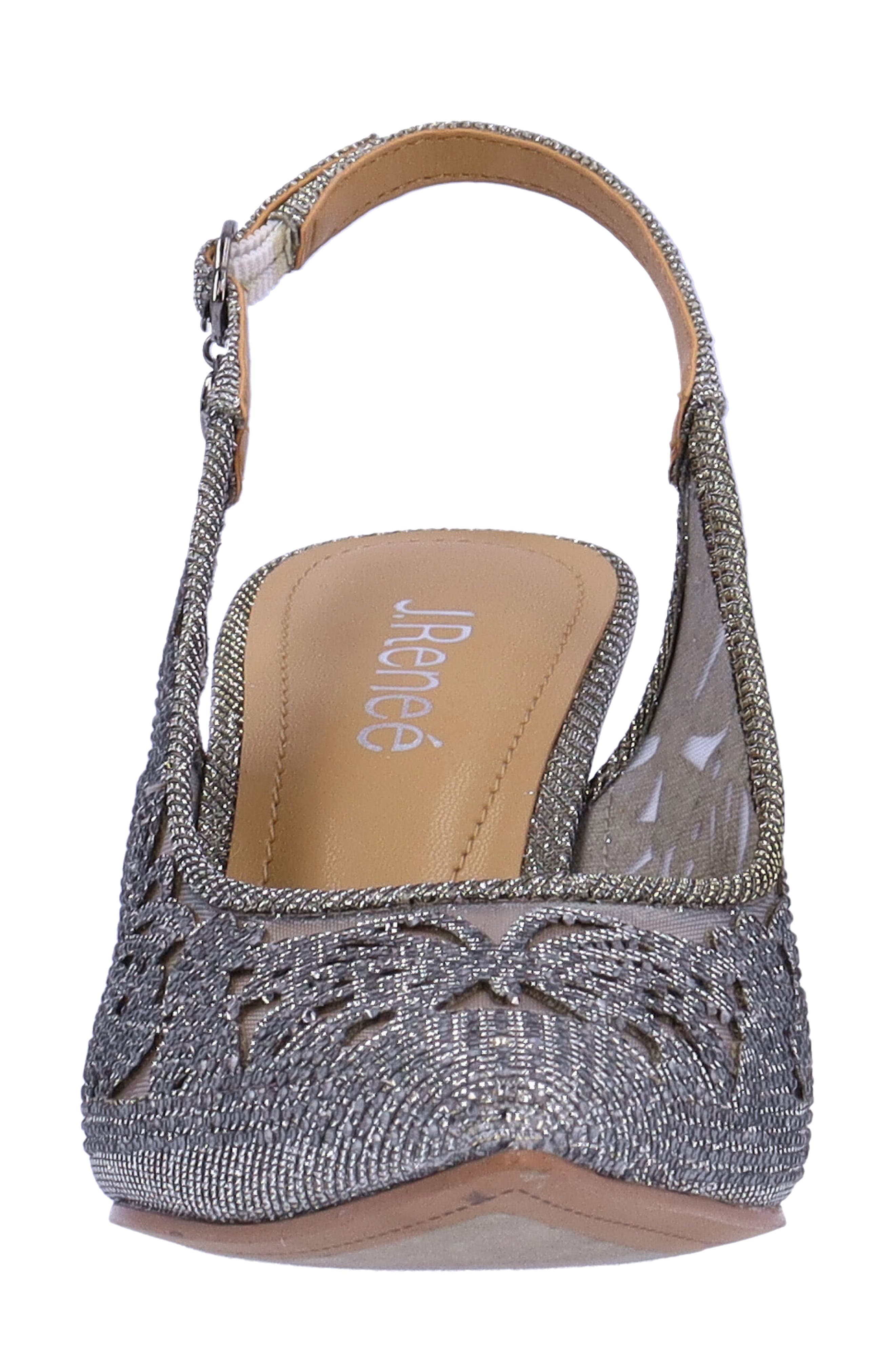 Vanani Slingback Pointed Toe Pump, Alternate, color, PEWTER