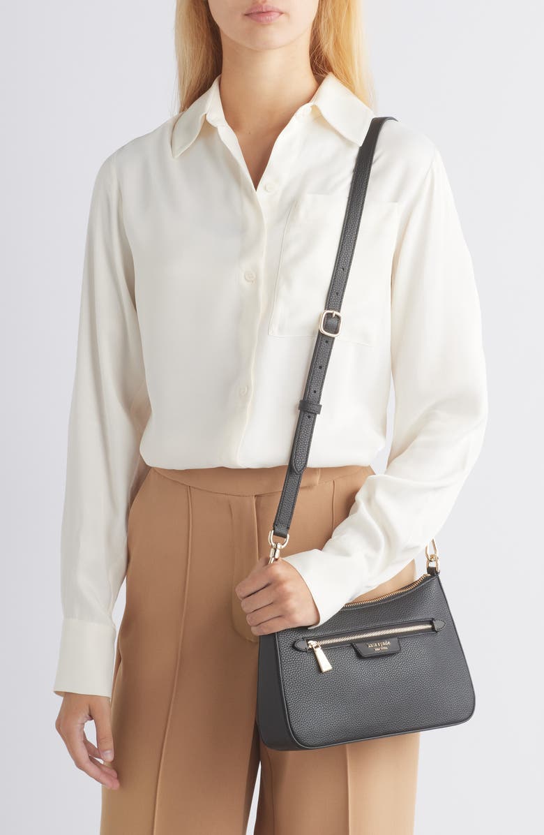 Kate Spade New York hudson pebbled leather medium shoulder bag, Alternate, color,