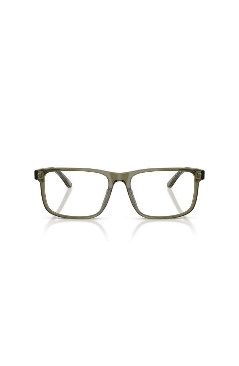 Ralph Lauren 56mm Rectangle optical glasses, Alternate, color, Green