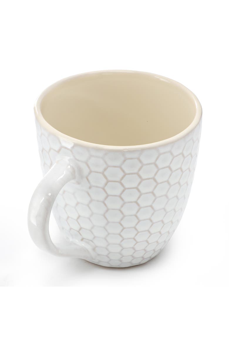 Honeycomb 6-Piece 15 oz. Mug Set, Alternate, color, White