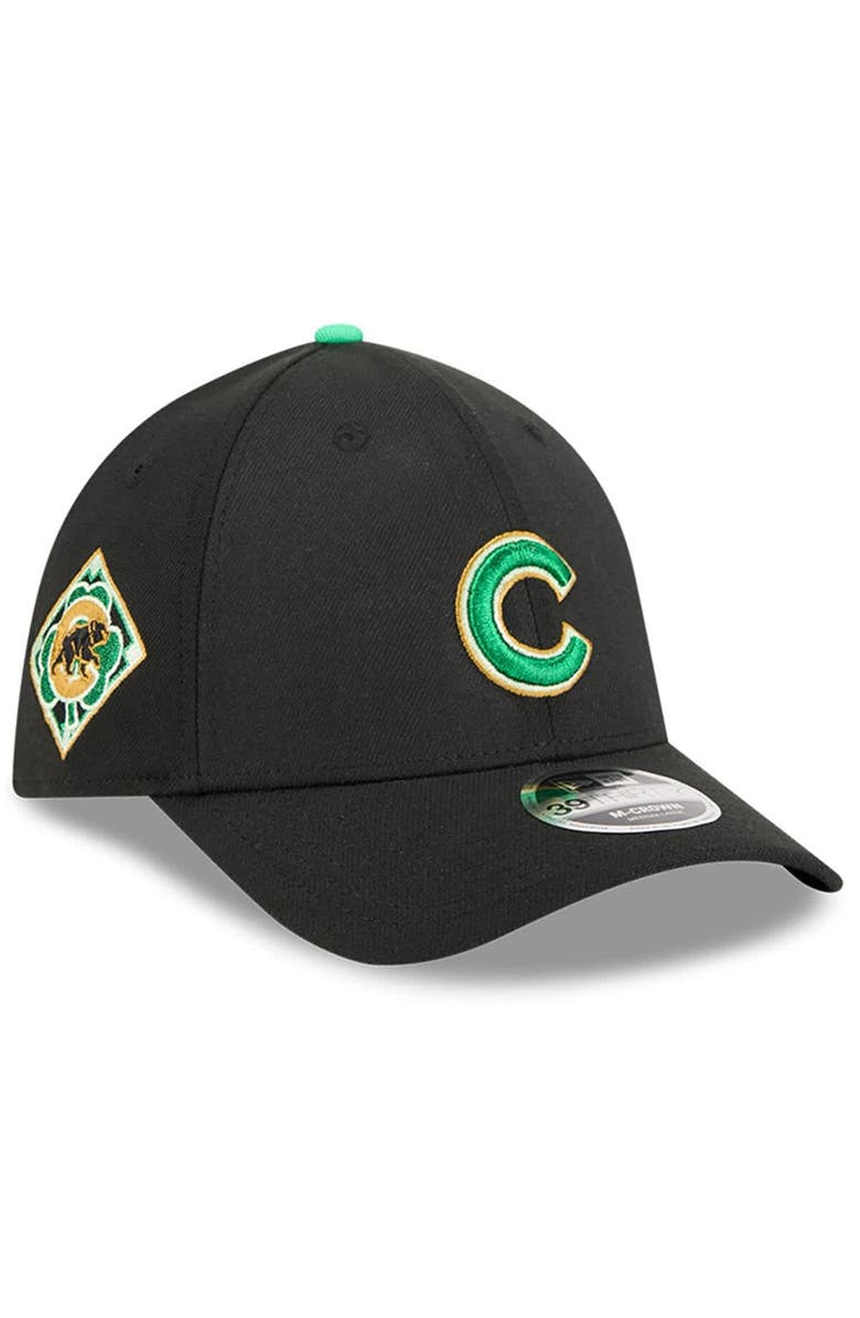 New Era Men's New Era  Black Chicago Cubs 2026 St. Patrick's Day 39THIRTY Flex Hat, Main, color, Black