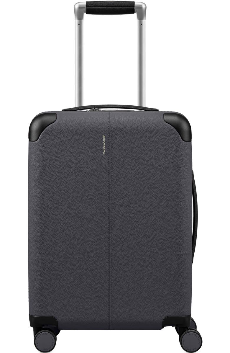 MAISON de SABRÉ The Carry On Suitcase, Main, color, Graphite Caviar