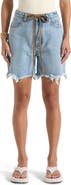Manière De Voir Beau Distressed Denim Short