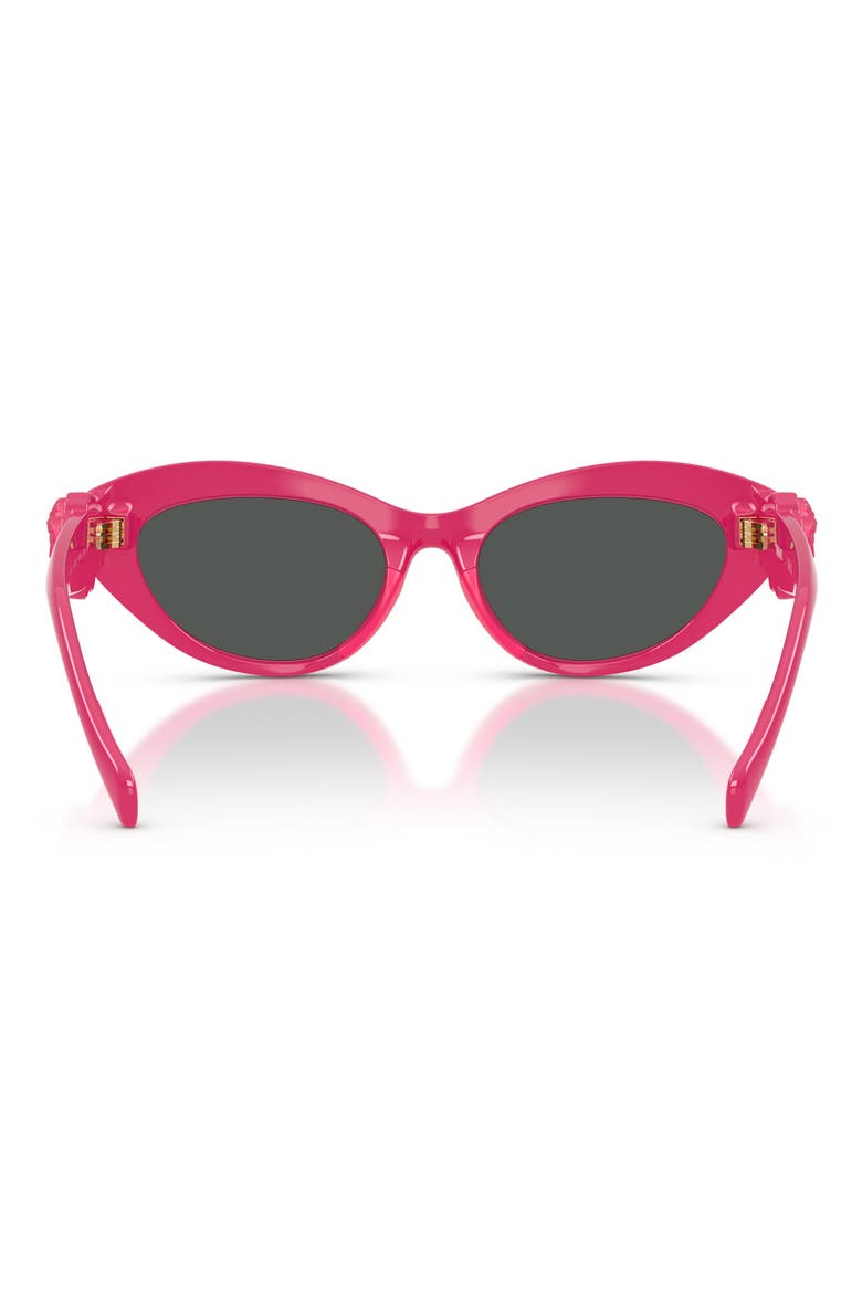 49mm Small Cat Eye Sunglasses, Alternate, color, PINK/ DARK GREY