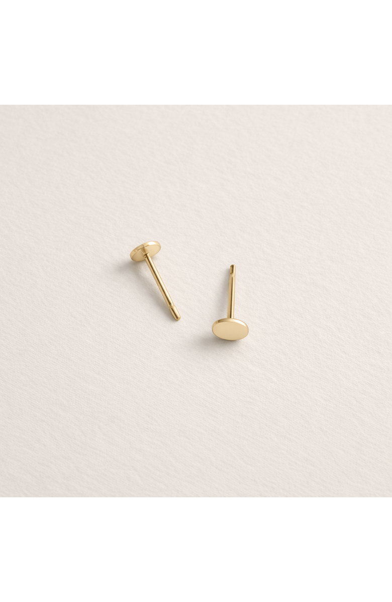 Sheena Marshall Jewelry Mia Flat Circle Studs, Alternate, color, 14K Gold Fill