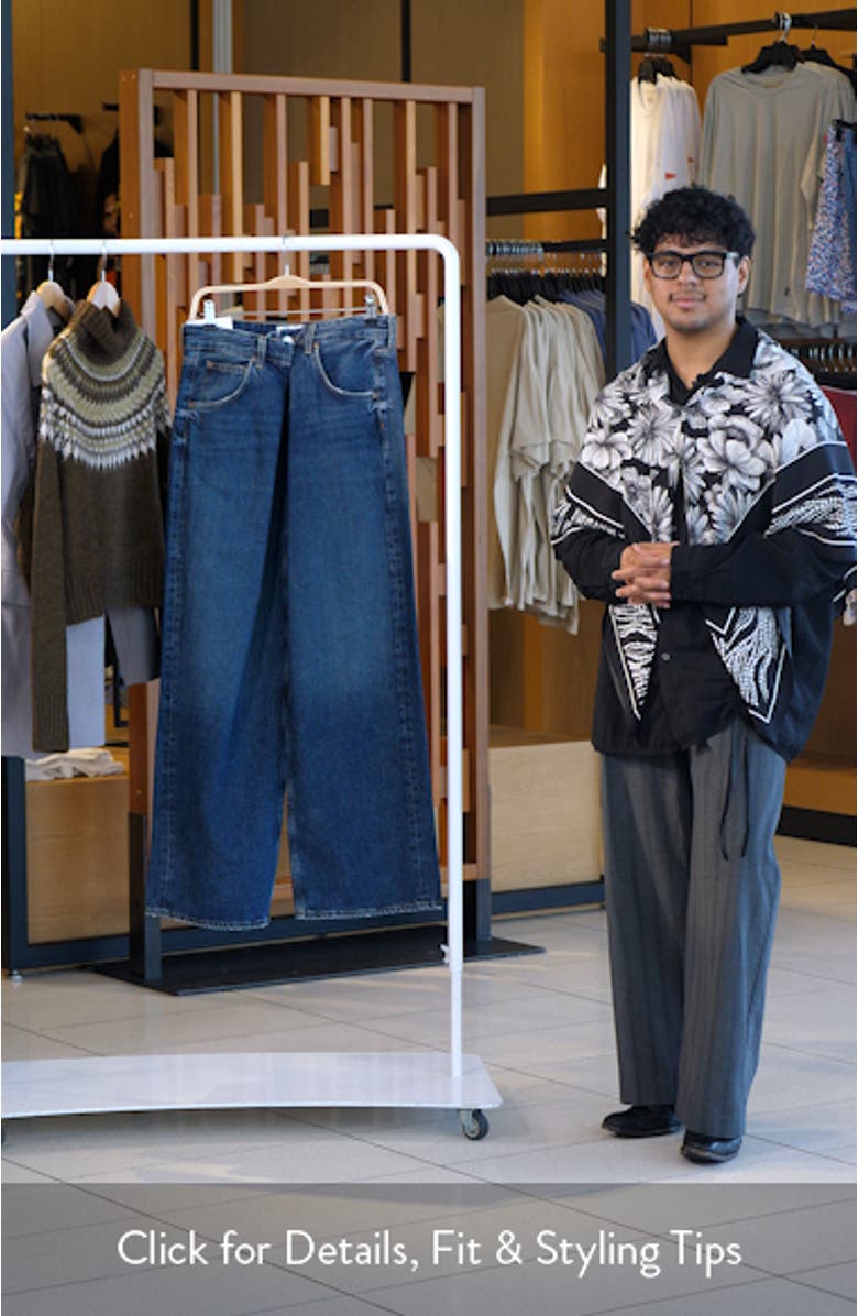 Vana Fold Waistband Wide Leg Jeans, sales video thumbnail