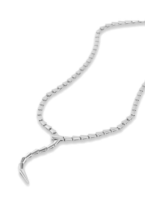 Melinda Maria Mama Serpent Y-necklace In Silver