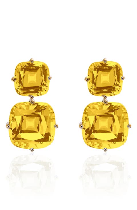 Gossip Double Drop Earrings