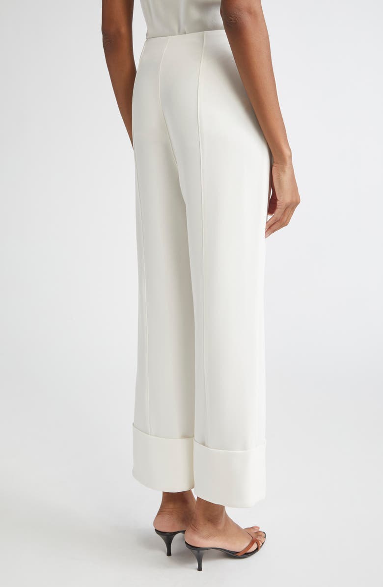 Cinq à Sept Pamela Cuff Straight Leg Pants, Alternate, color, Ivory