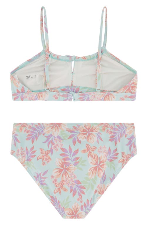 Shop Billabong Kids' Sunshine Dreams Two-piece Swimsuit In Mint