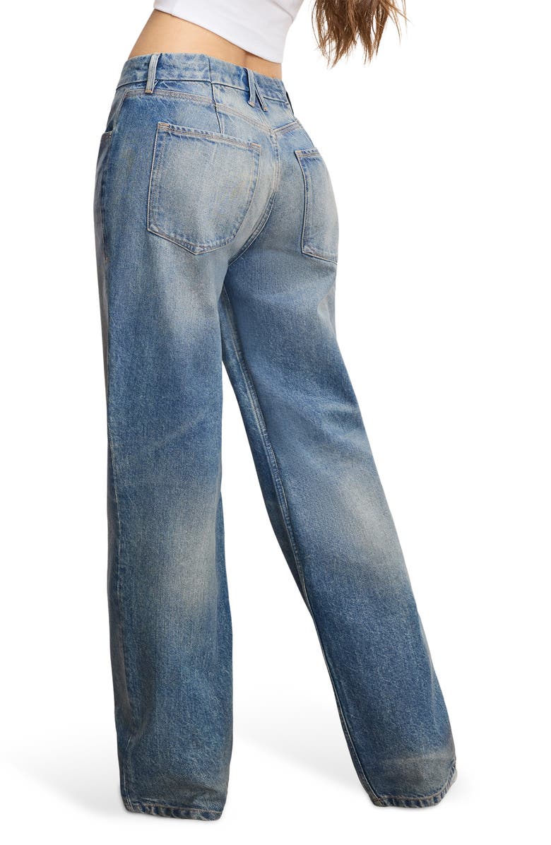 Good American Good '90s Relaxed Jeans, Alternate, color, Indigo927