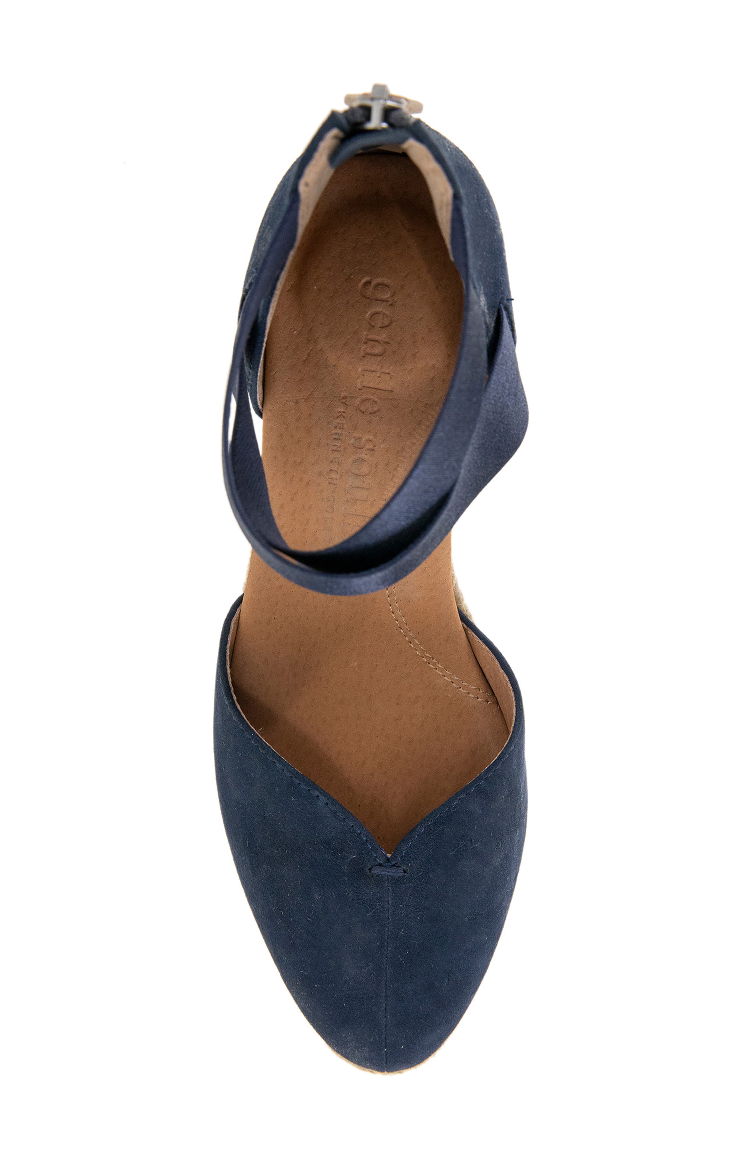 Orya Espadrille Wedge Sandal, Alternate, color, NAVY SUEDE