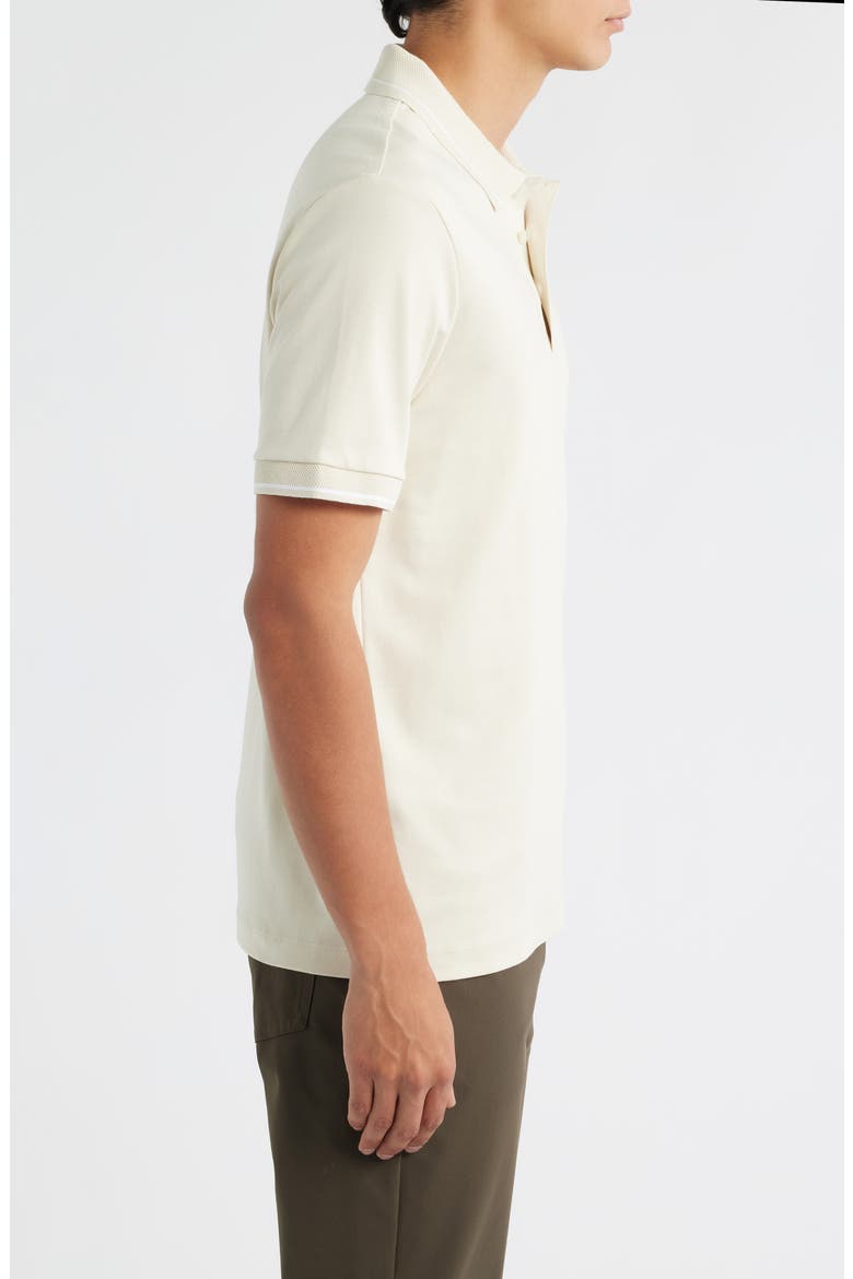 Parlay Tipped Cotton Polo, Alternate, color, OPEN WHITE