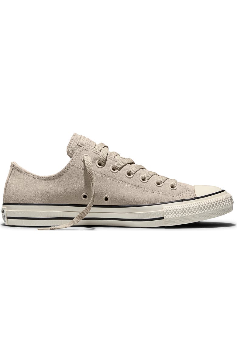 Converse Chuck Taylor All Star Suede Low Top Sneaker, Alternate, color, Papyrus/ Black/ Egret