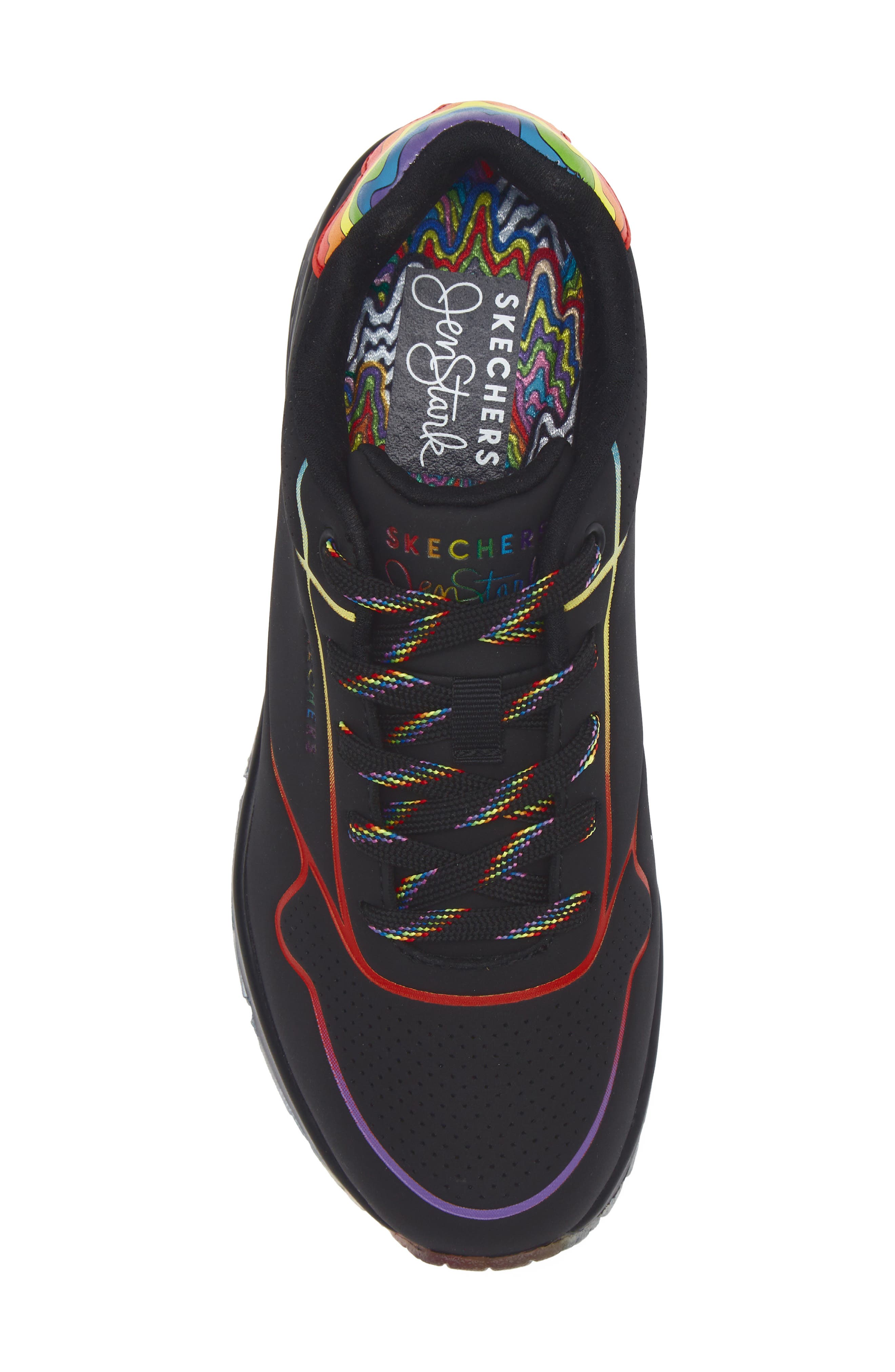 SKECHERS Street Jen Stark Uno Sneaker, Alternate, color, Black