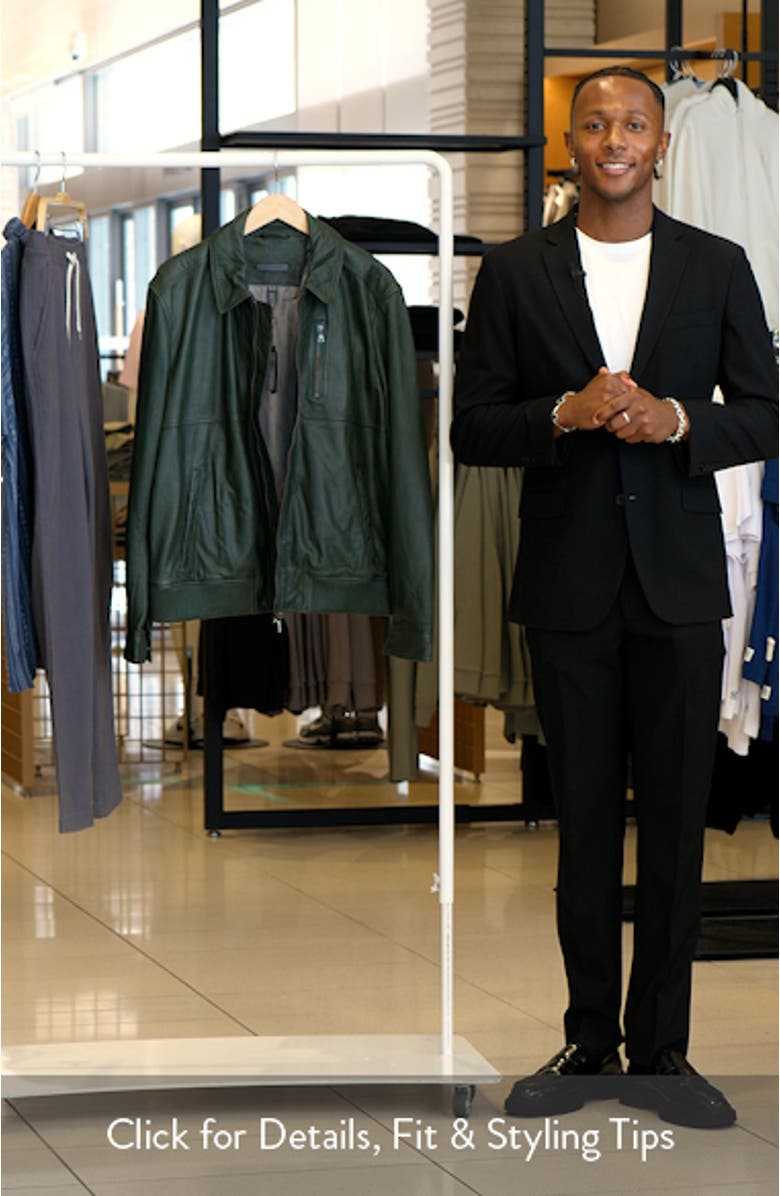 Kai Leather Aviator Jacket, sales video thumbnail