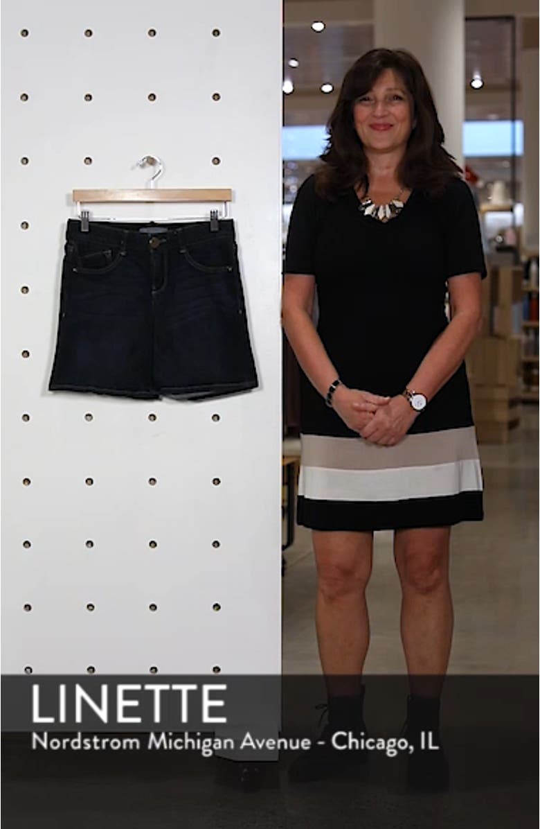 'Ab'Solution Cuffed Denim Shorts, sales video thumbnail