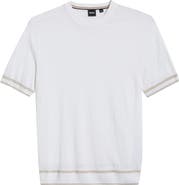 BOSS Norbertino Cotton Short Sleeve Tipped Sweater