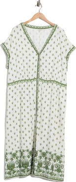 MAX STUDIO Button Front Midi Dress