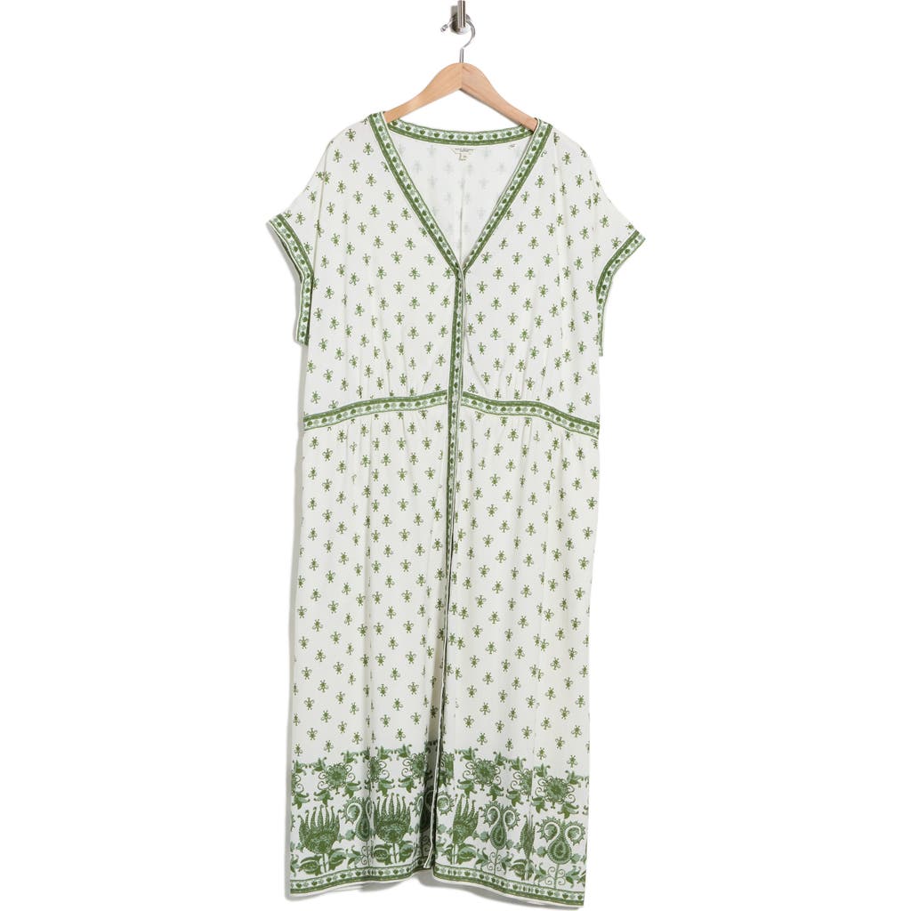 Max Studio Button Front Midi Dress