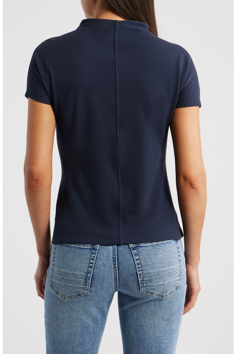 Ecreci Funnel Neck Cotton T-Shirt, Alternate, color, SKY CAPTAIN