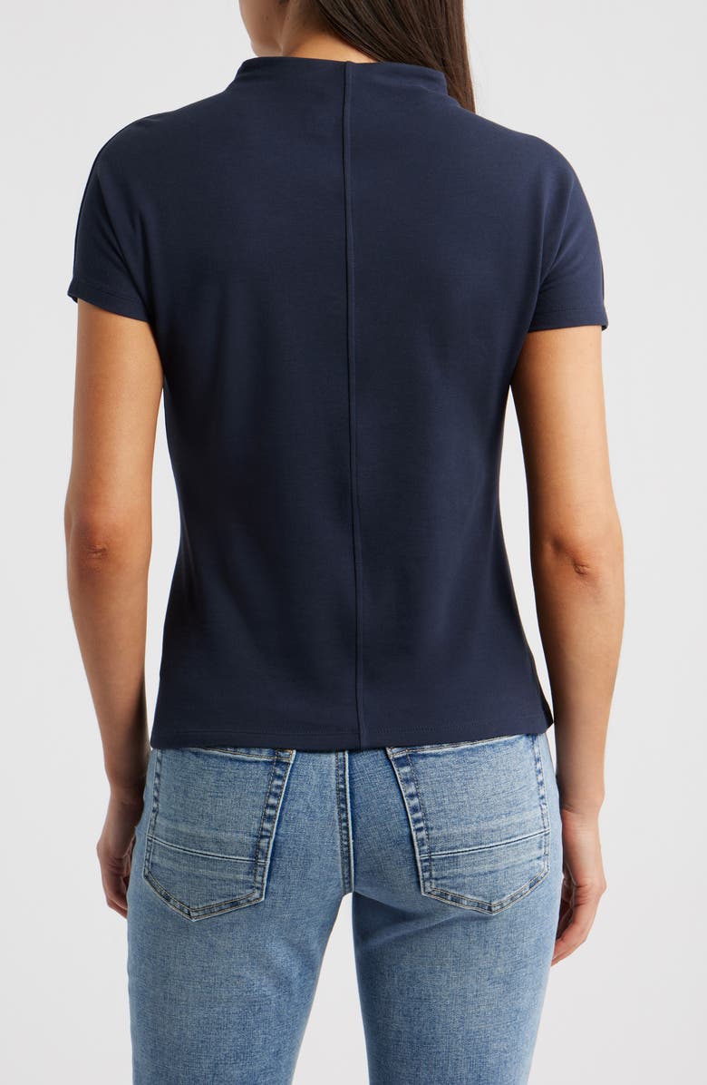 BOSS Ecreci Funnel Neck Cotton T-Shirt, Alternate, color, Sky Captain