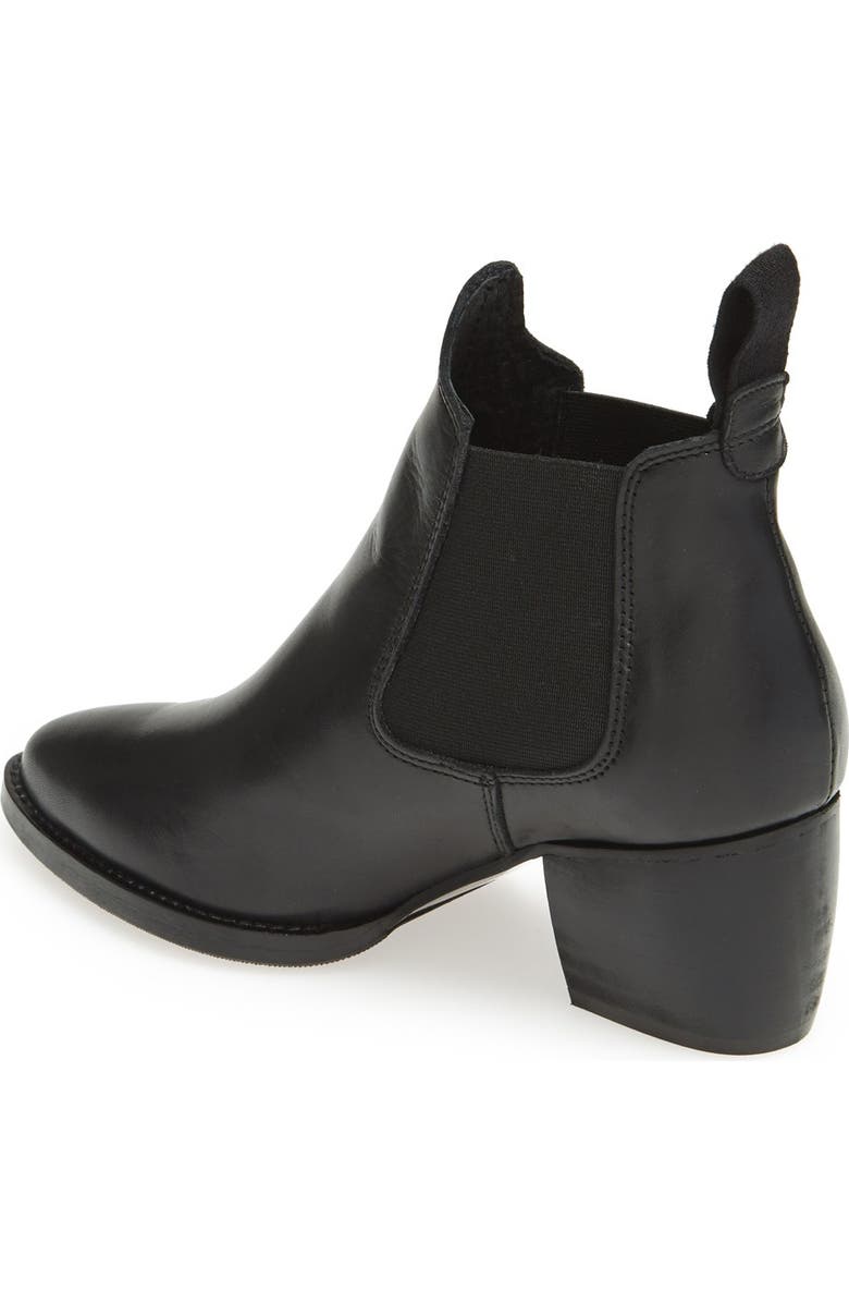 Topshop 'Margot' Leather Ankle Bootie, Alternate, color,