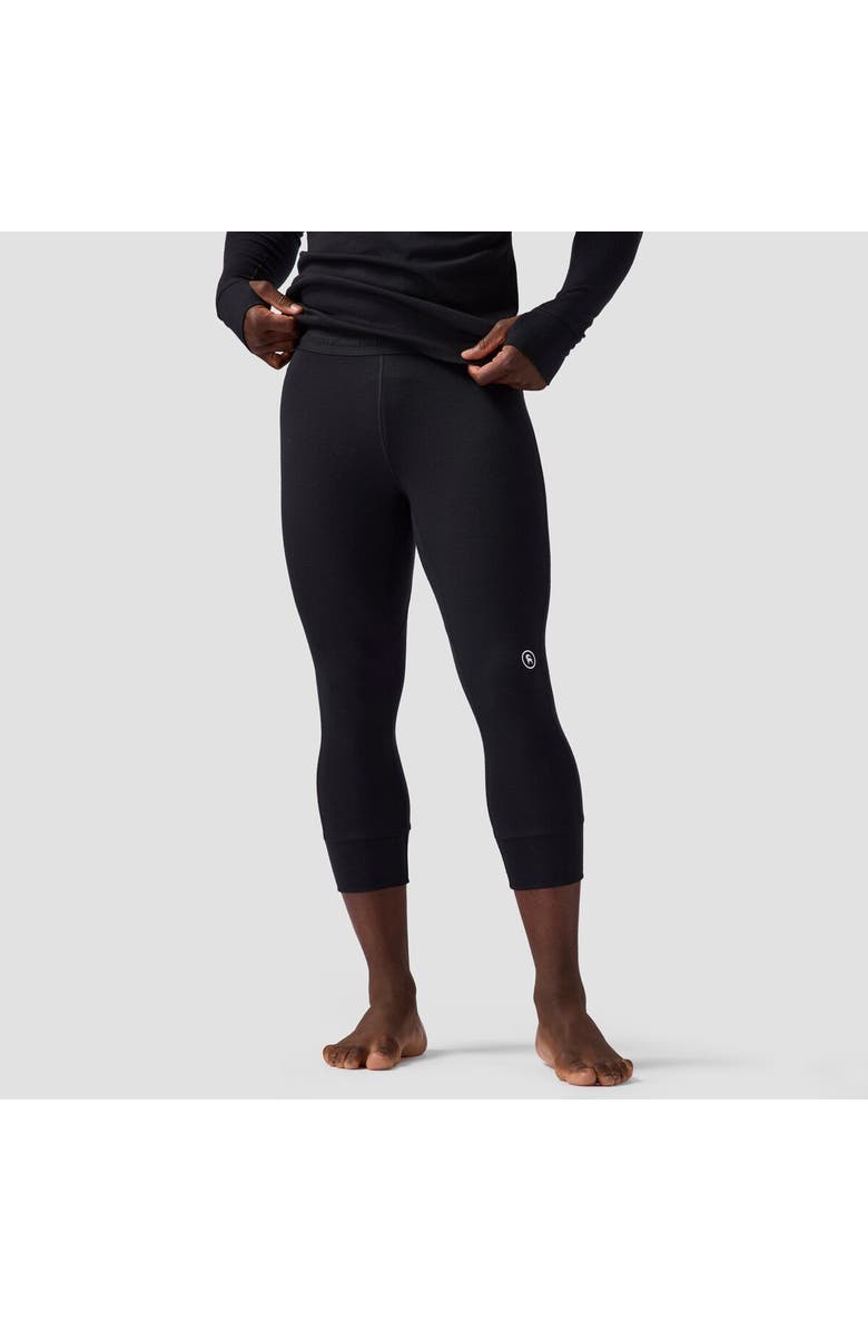 Backcountry Cedars Rws Merino Mid-Wt Baselayer 3/4 Bottom - Men's, Main, color, Black
