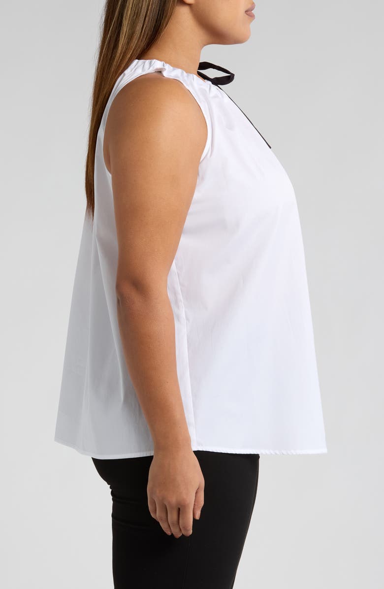 HARSHMAN Acadia Sleeveless Cotton Top, Alternate, color, White