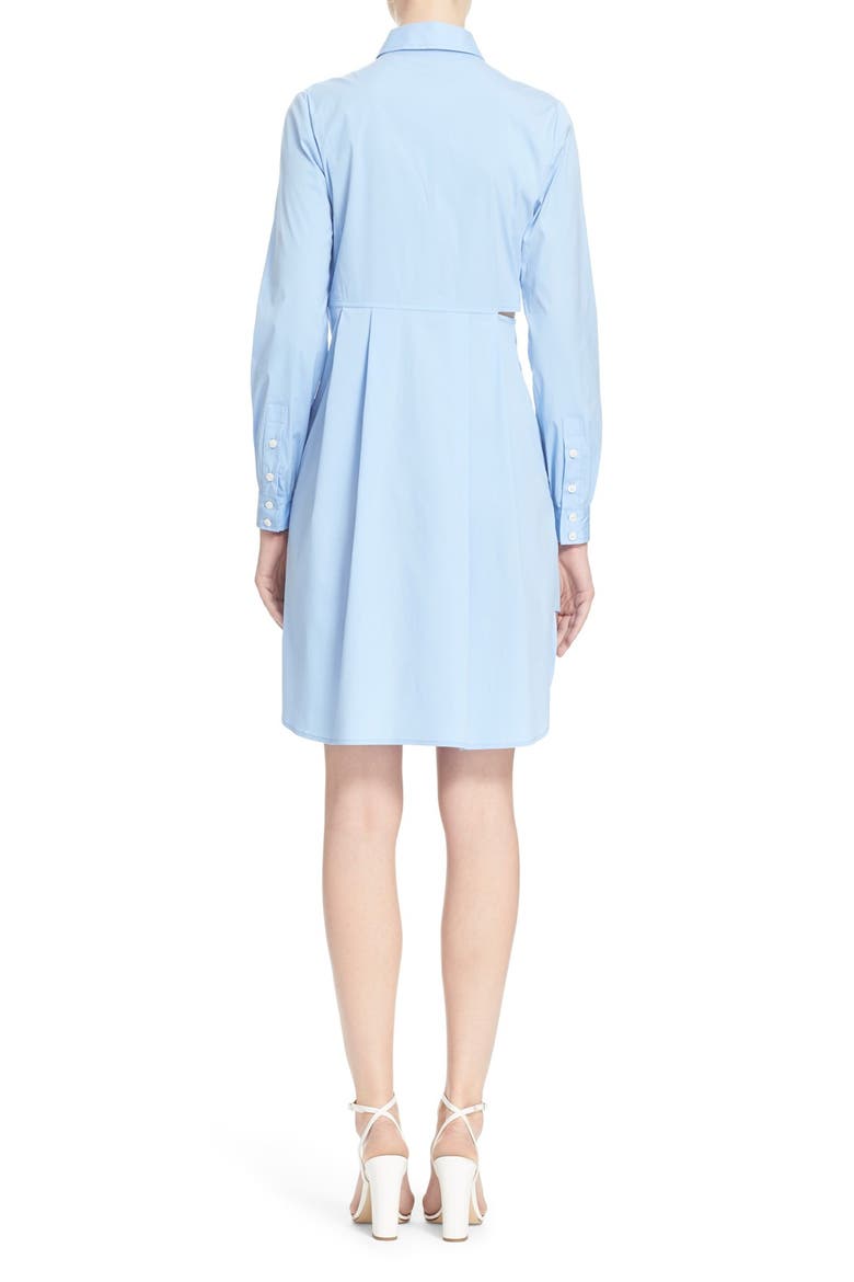 Side Cutout Poplin Shirtdress, Alternate, color, SKY