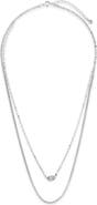 Sterling Forever Dainty Layered Necklace