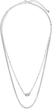 Sterling Forever Dainty Layered Necklace