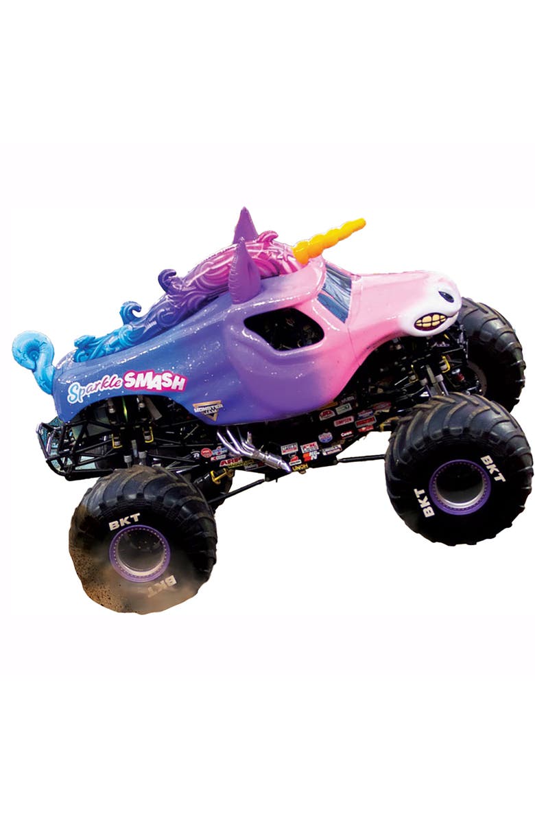 Eurographics Monster Jam Puzzle & Lunch Box Sparkle Smash, 100Piece Jigsaw, Alternate, color, Multicolored