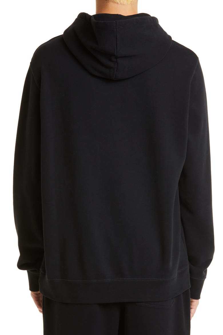 Men's Cotton French Terry Hoodie, Alternate, color, BLACK