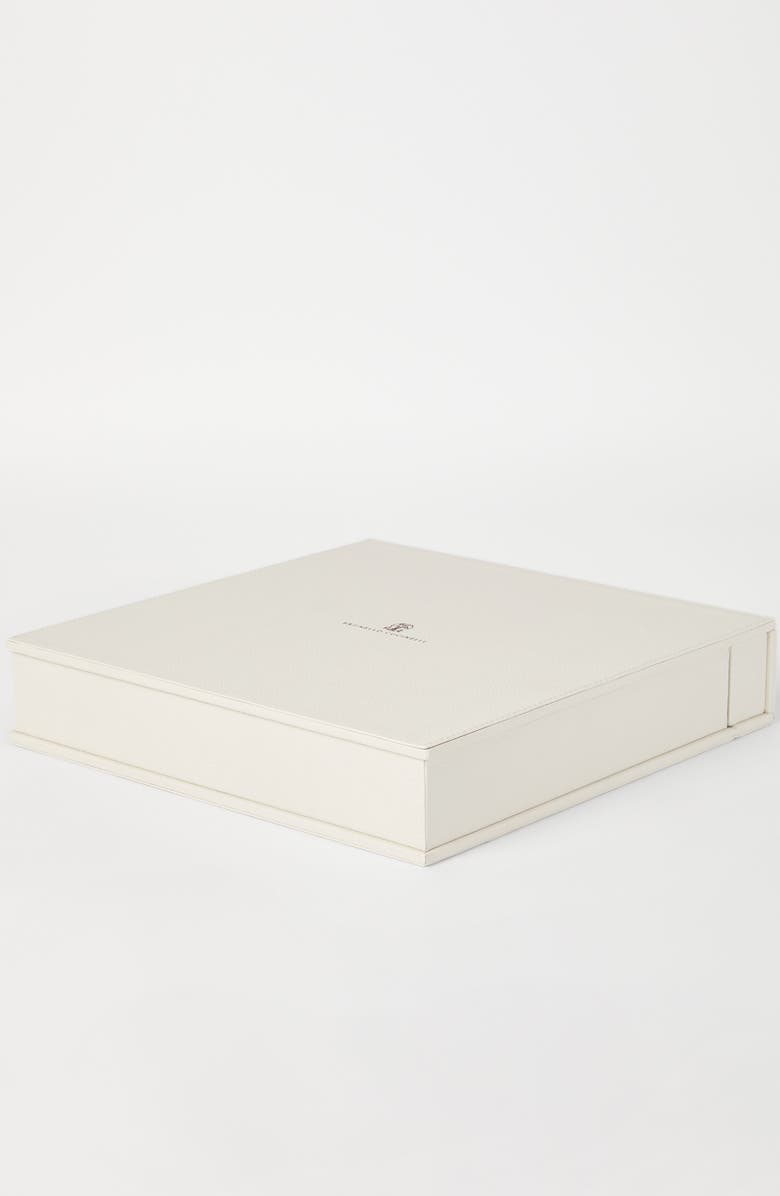 Brunello Cucinelli Calfskin glasses organizer, Alternate, color,