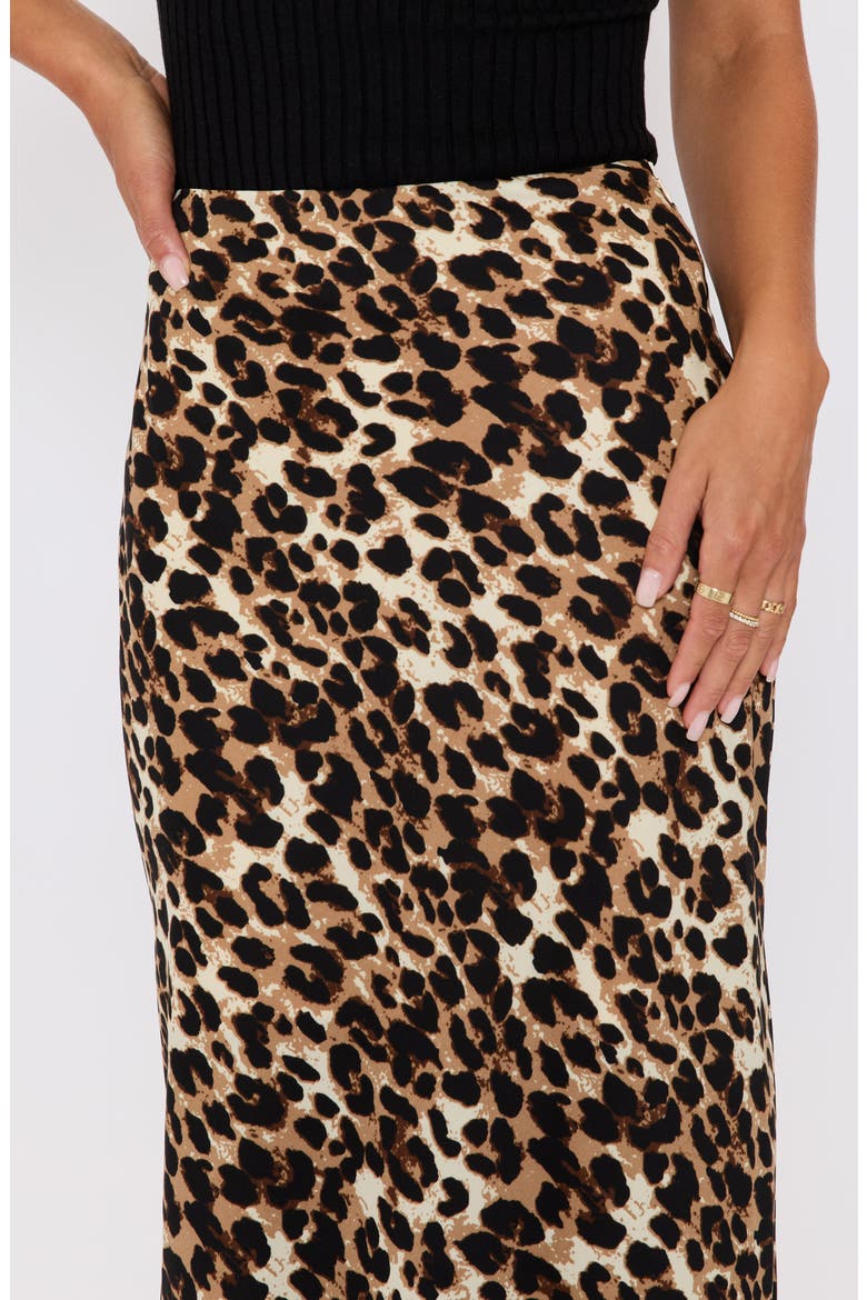 Sabine Leopard Print Maxi Skirt, Alternate, color, LEOPARD