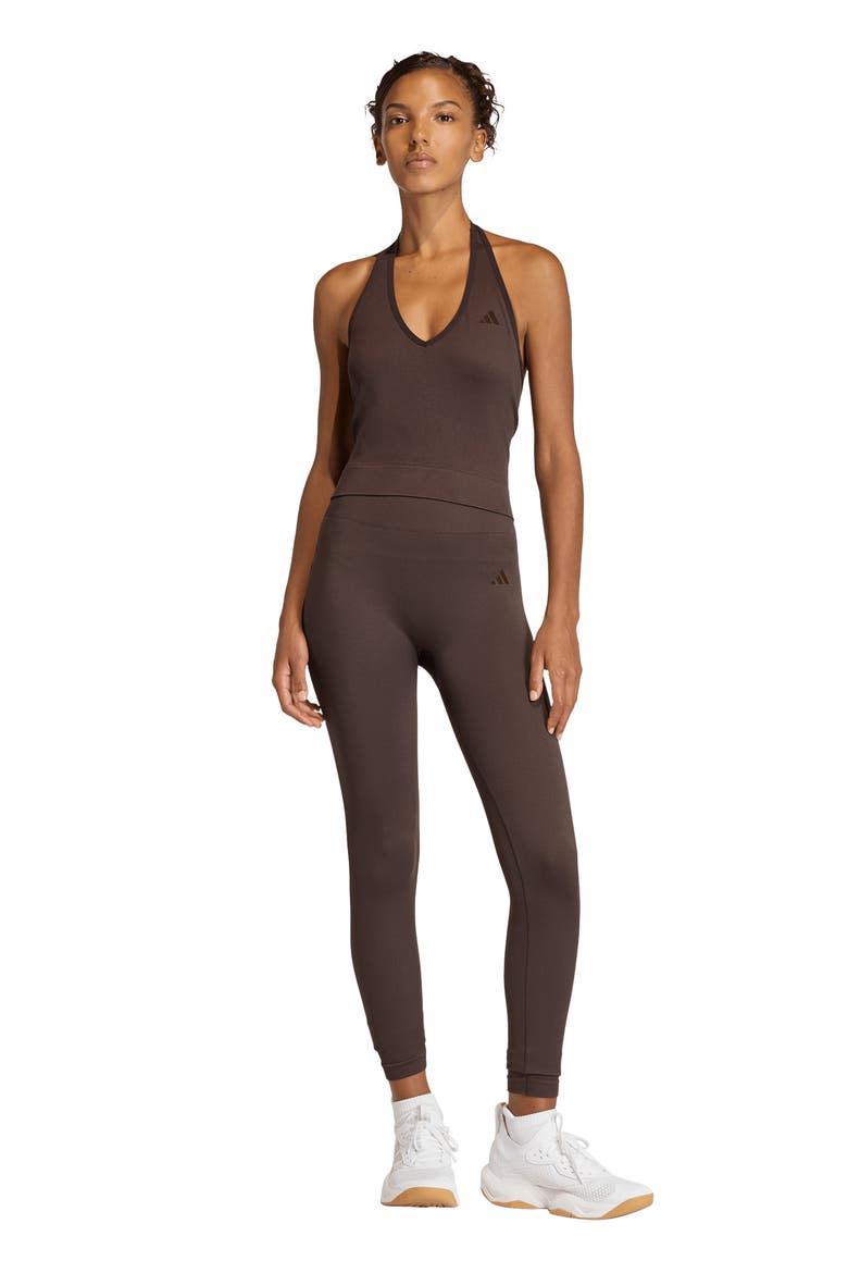 We Knit Climacool Leggings, Alternate, color, AURORA COFFEE