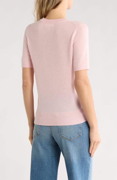 Nordstrom Short Sleeve Cashmere Sweater In Pink