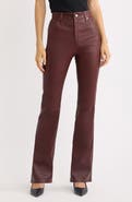 FRAME The Leather Reboot High Waist Bootcut Leather Pants