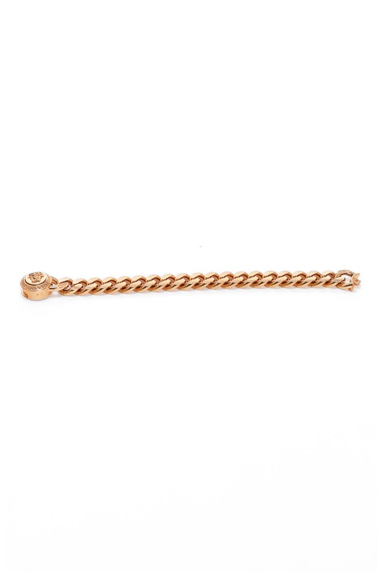 Medusa Chain Bracelet, Alternate, color, GOLD