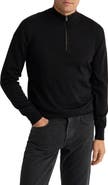 Eton Merino Wool Quarter Zip Sweater