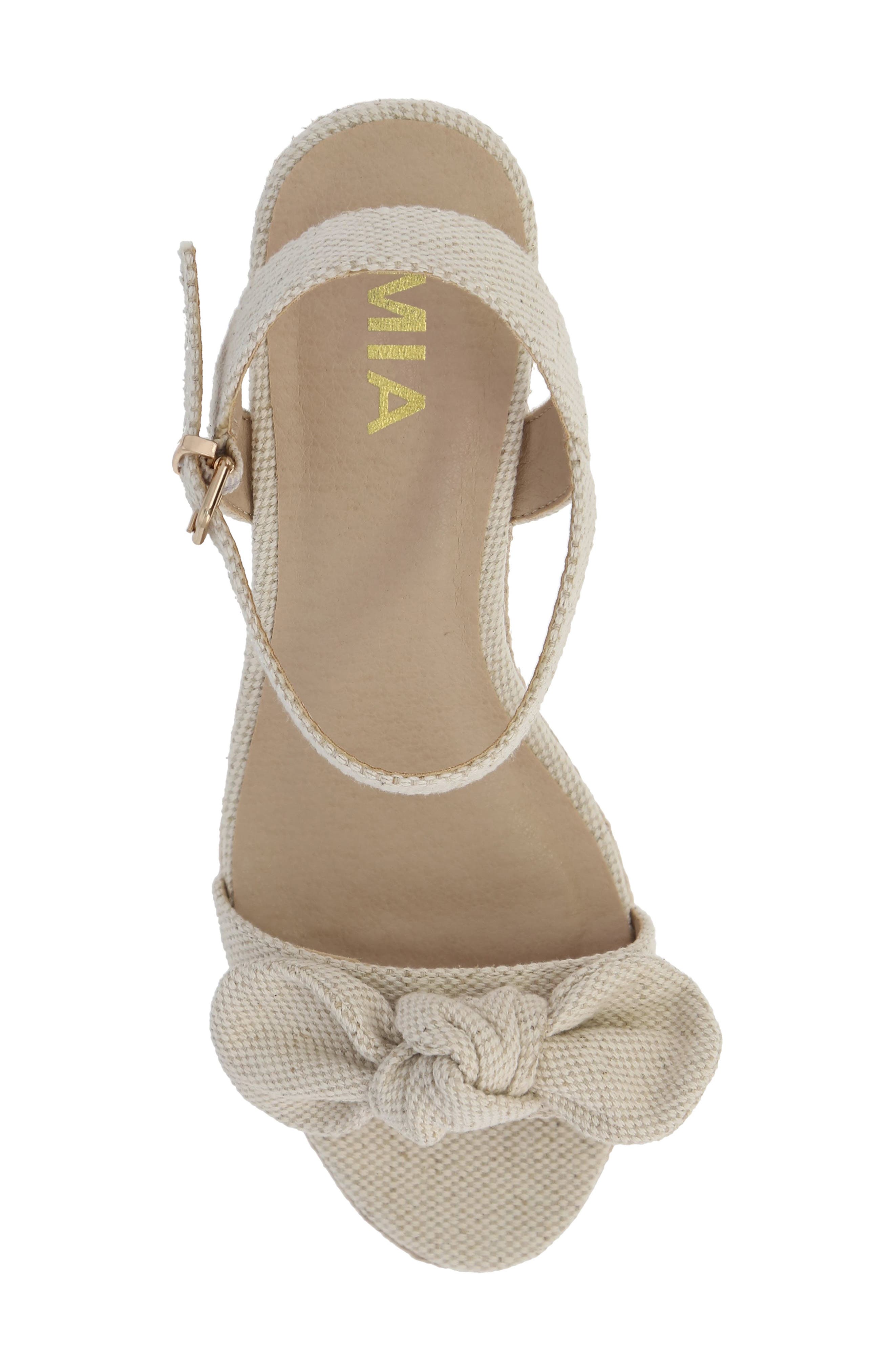 MIA Josiane Platform Wedge Espadrille Sandal, Alternate, color, Natural