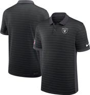 Nike Men's Nike Black Las Vegas Raiders Sideline Victory Stripe Performance Polo