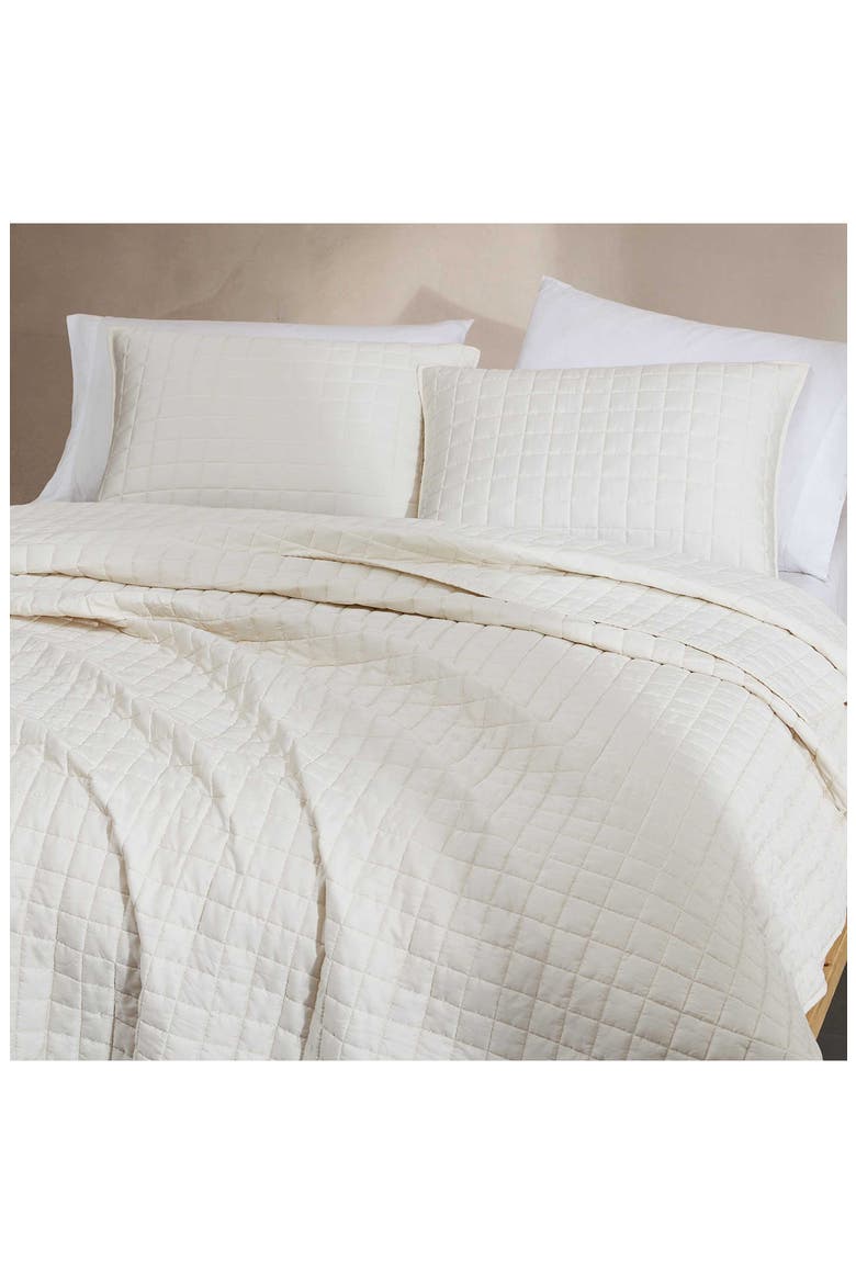 Signature Quilted Comforter & Shams Set, Alternate, color, LIGHT BEIGE